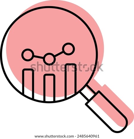 Forecasting Icon - Depicting Prediction of Future Trends Based on Data Analysis and Statistical Methods