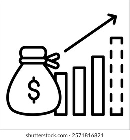 Forecasting Icon Element For Design