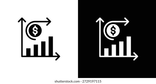 Forecasting Icon Sheet Black And White