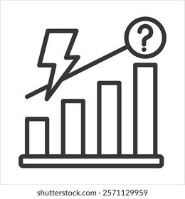 Forecasting Icon Vector Illustration Outline