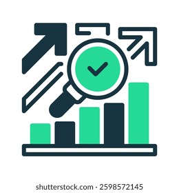 Forecasting line icon. linear style sign for mobile concept and web design. Outline vector icon. Symbol, logo illustration. Vector graphic