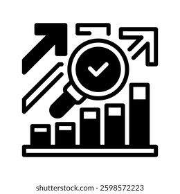 Forecasting line icon. linear style sign for mobile concept and web design. Outline vector icon. Symbol, logo illustration. Vector graphic