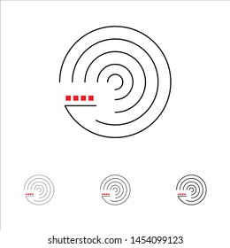 Forecasting, Model, Forecasting Model, Science Bold and thin black line icon set