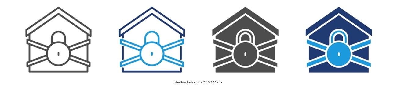 foreclosure icon set multiple style