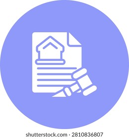 Foreclosure Icons, Solid Style Graphic Element
