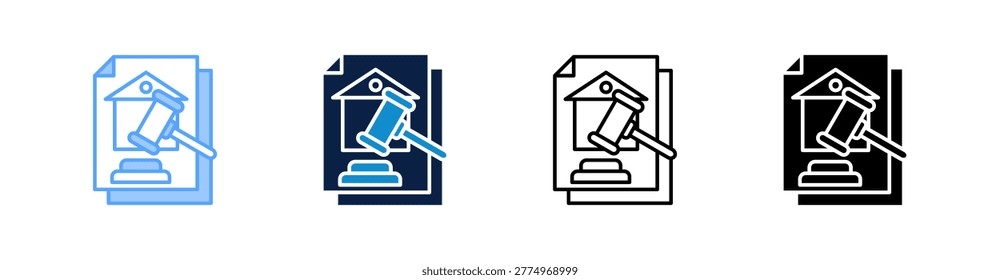 Foreclosure Multiple Style Icon Set Collection