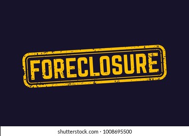 Foreclosure Sign, Vector