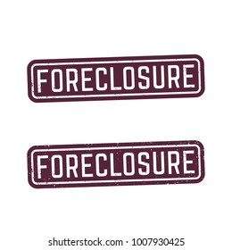 foreclosure signs, stamps