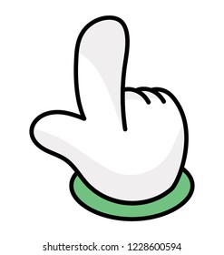 Forefinger gesture icon