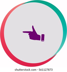 Forefinger  icon. Vector design.