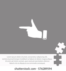 Forefinger  icon Vector design.