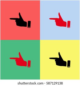 Forefinger vector  icon.