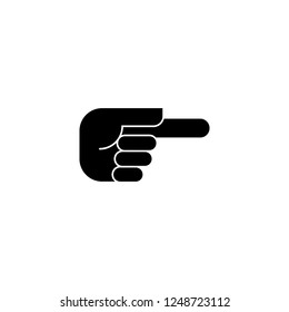 forefinger vector icon. forefinger sign on white background. forefinger icon for web and app