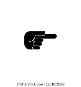 forefinger vector icon. forefinger sign on white background. forefinger icon for web and app
