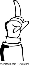 Forefinger, Vector, index finger up