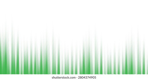 foreground fresh green spring grass set in design elements isolated on black background