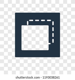 Foreground vector icon isolated on transparent background, Foreground transparency logo concept