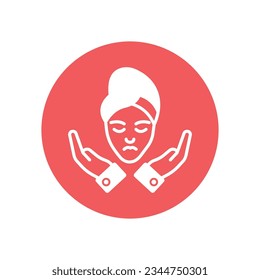 Forehead massage Vector icon which can easily modify or edit

