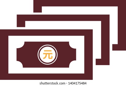 Foreign currency icon in trendy flat style isolated on white background