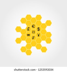 
foreign currency investments and savings.
honeycomb.vector