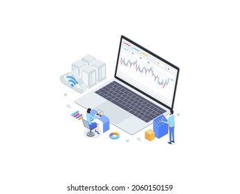 Foreign Currency Isometric Flat Illustration. Suitable for Mobile App, Website, Banner, Diagrams, Infographics, and Other Graphic Assets.