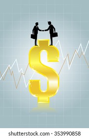 Foreign Exchange Currency-Conceptual illustration of Forex transaction