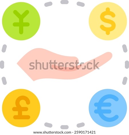 Foreign Exchange Icon Element For Design
