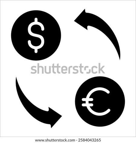 Foreign Exchange Rates Icon Element For Design