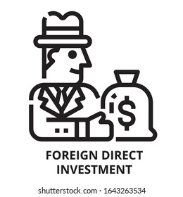 Foreign icon for website, application, printing, document, poster design, etc.