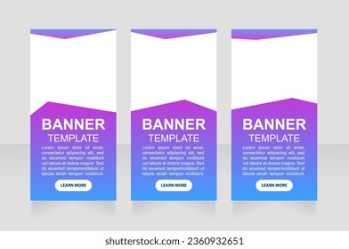 Foreign language seminar web banner design template. Vector flyer with text space. Advertising placard with customized copyspace. Promotional printable poster for advertising. Graphic layout