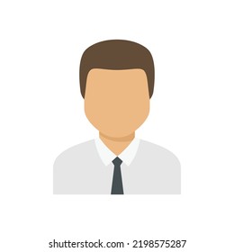 Foreign language teacher icon. Flat illustration of foreign language teacher vector icon isolated on white background