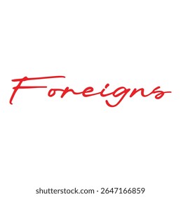 texto estrangeiro para impressão de camiseta e outros usos sobre fundo branco.