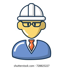 Foreman icon. Cartoon illustration of foreman vector icon for web
