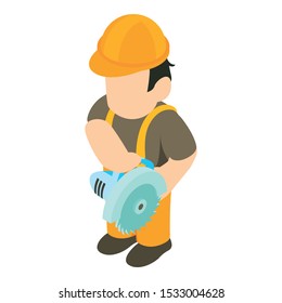 Foreman icon. Isometric illustration of foreman vector icon for web