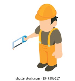 Foreman icon. Isometric illustration of foreman vector icon for web