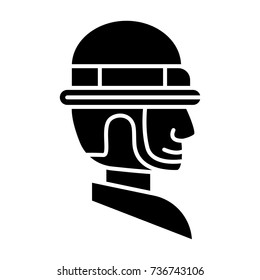 foreman icon, vector illustration, black sign on isolated background