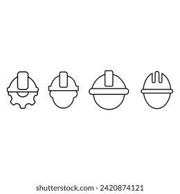 Foreman icon vector set. Builder illustration sign collection. Engineer symbol. Worker logo.