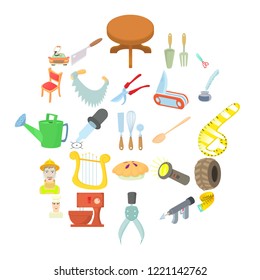 Foreman icons set. Cartoon set of 25 foreman vector icons for web isolated on white background
