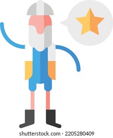 foreman isolated design element stock illustration. Vector on a white background