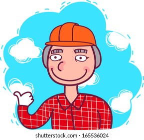 Foreman shows thumb up.
