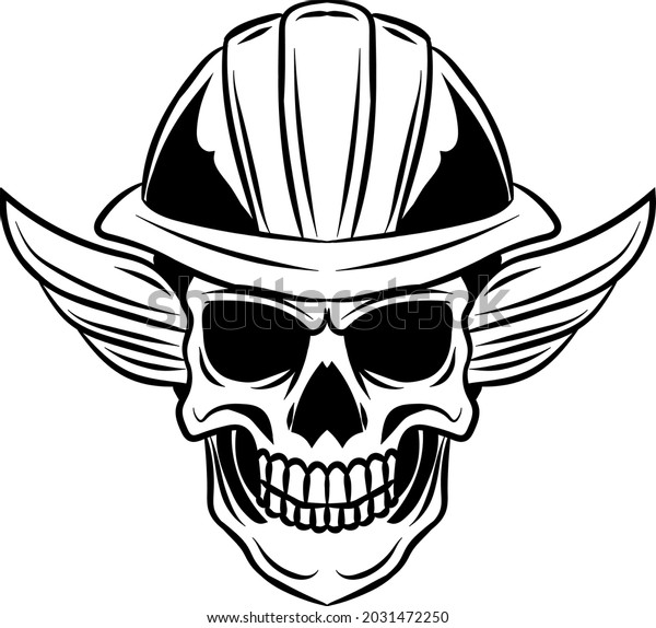 Foreman Skull Vector Illustration Tattoo Stock Vector (Royalty Free ...