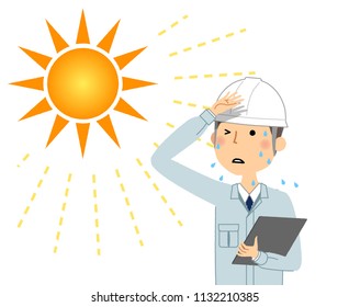 Foreman that is likely to become a heat stroke