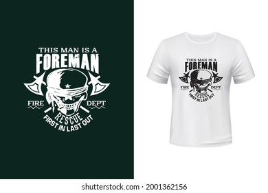 Foreman vector t shirt design