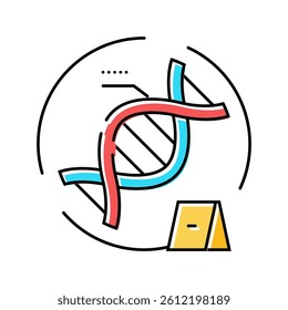 forensic evidence crime color icon vector. forensic evidence crime sign. isolated symbol illustration