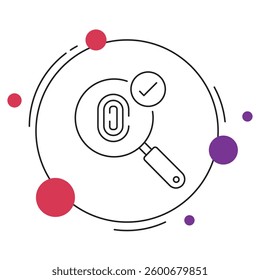Forensic icon, Scienceb Uncovering the Truth Through Investigation, Digital Forensics Safeguarding Data and Cybersecurity
