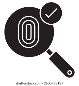 Forensic icon, Scienceb Uncovering the Truth Through Investigation, Digital Forensics Safeguarding Data and Cybersecurity, vector