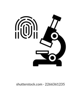 Forensic Lab icon in vector. Logotype