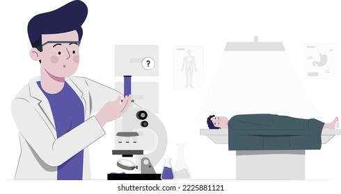 Forensic laboratory banner set. Flat illustration of forensic laboratory vector banner set for web design, scientists working with chemical samples in a lab with all the required equipment 