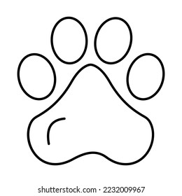 Forepaw Vector Icon fully editable
