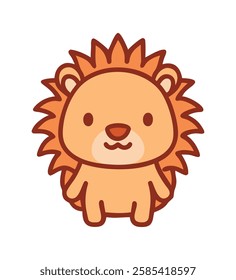 Forest animal hedgehog brown illustration